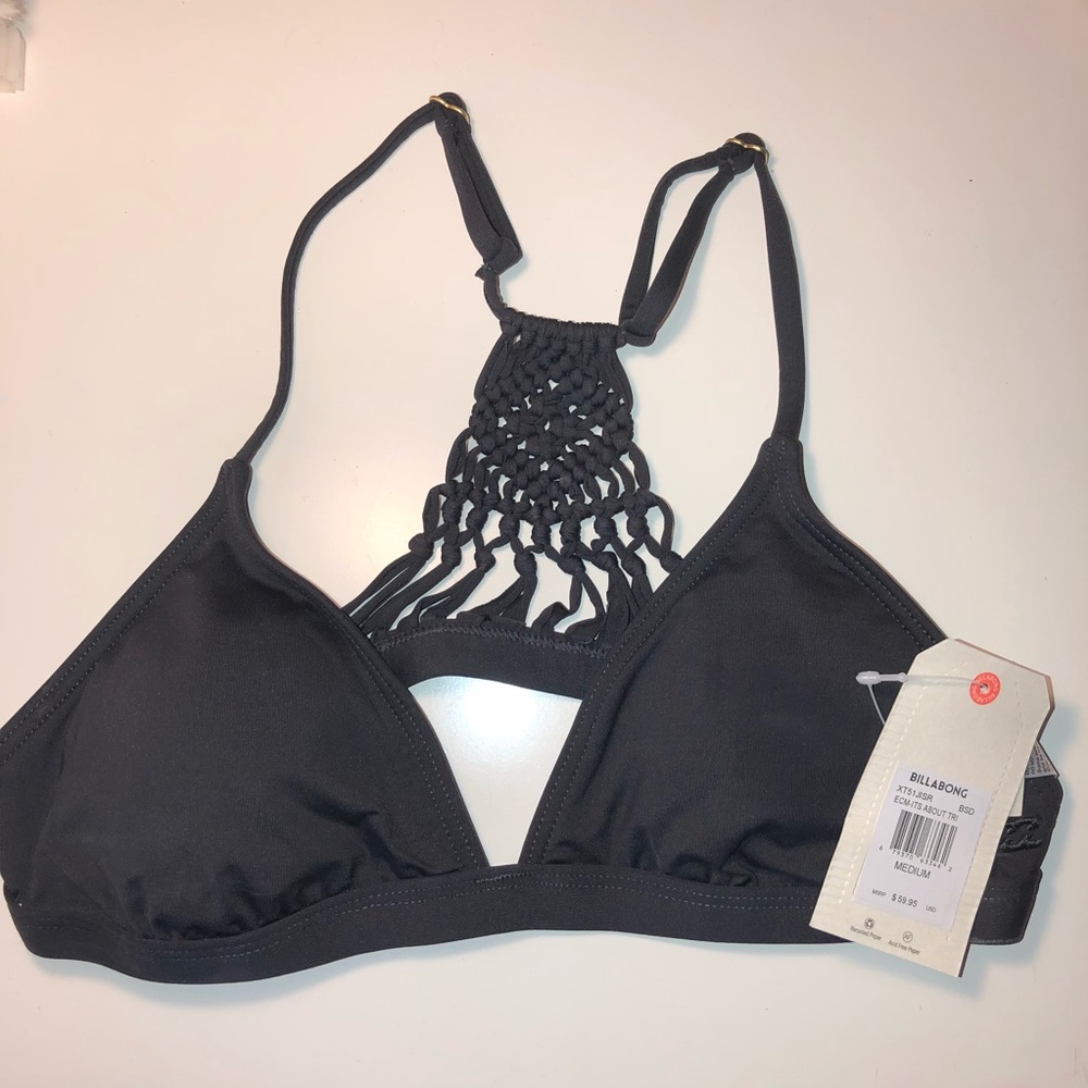 Black Billabong Swim Top